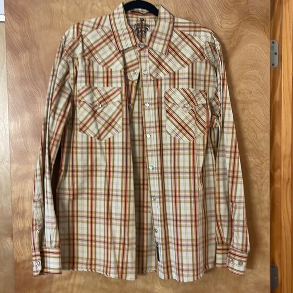 Mens South Pole Western Style Button Up Shirt
